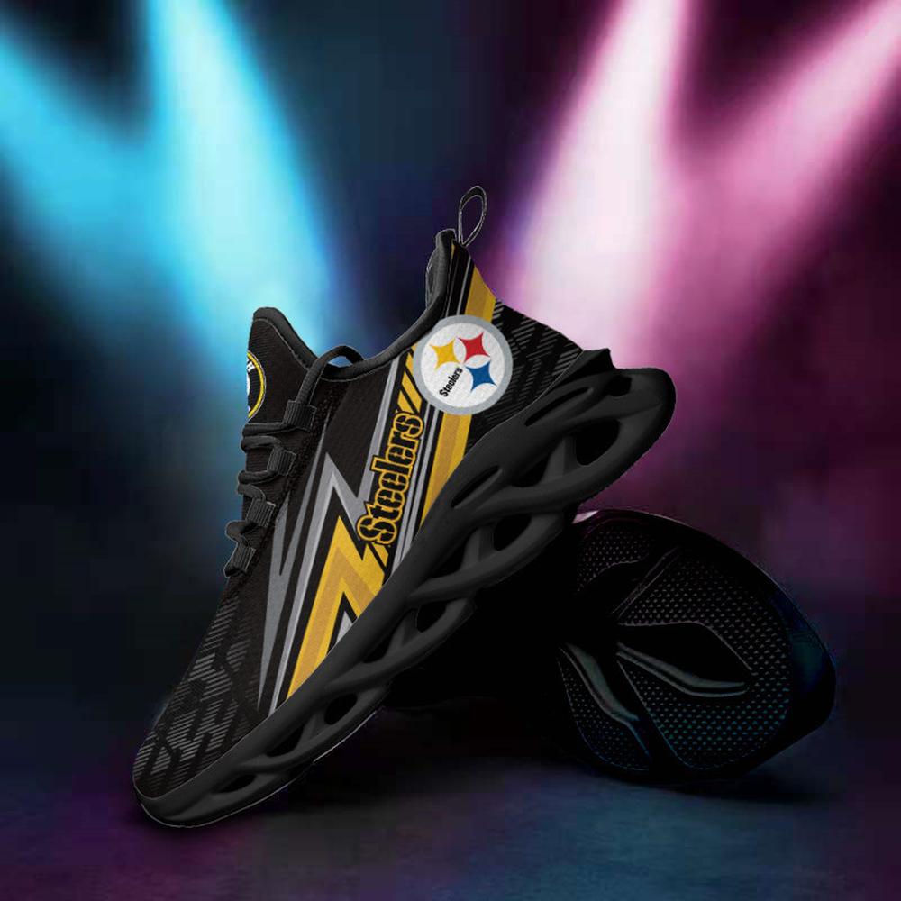 Ideafootwear Pittsburgh Steelers Max Soul Shoes Sneakers For Men And Women 46