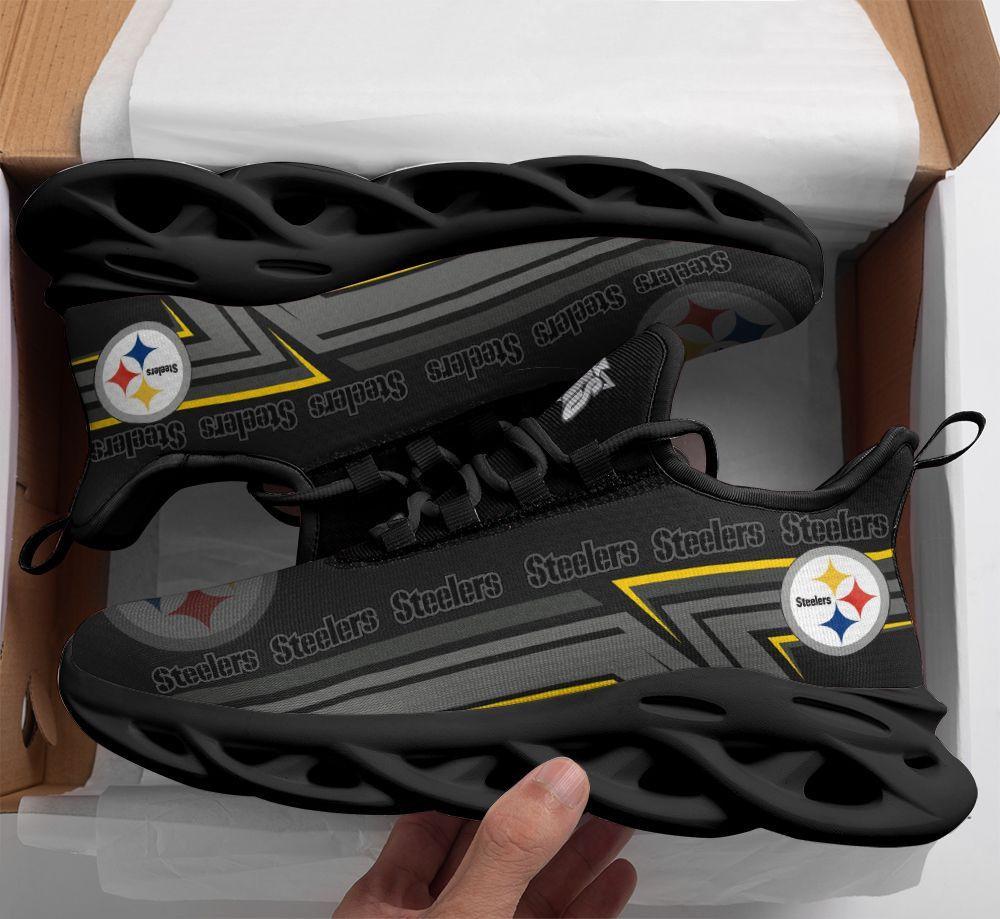 Ideafootwear Pittsburgh Steelers Max Soul Shoes Sneakers For Men And Women 15