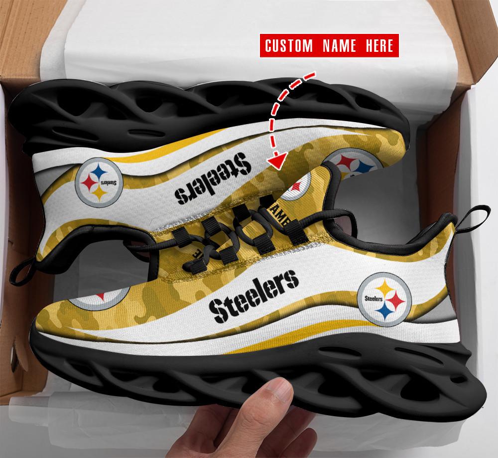 Ideafootwear Pittsburgh Steelers Max Soul Shoes Sneakers For Men And Women 102