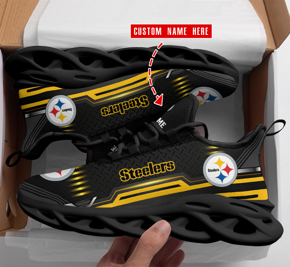 Ideafootwear Pittsburgh Steelers Max Soul Shoes Sneakers For Men And Women 107