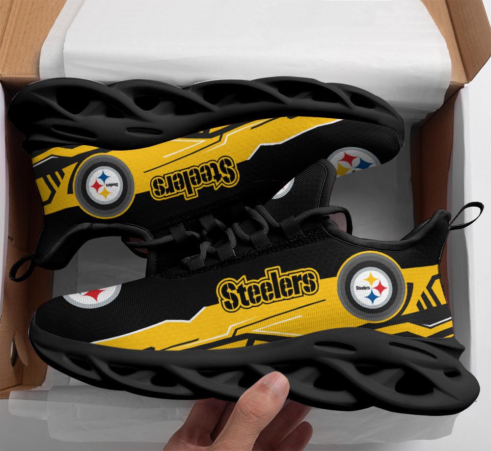 Ideafootwear Pittsburgh Steelers Max Soul Shoes Sneakers For Men And Women 49