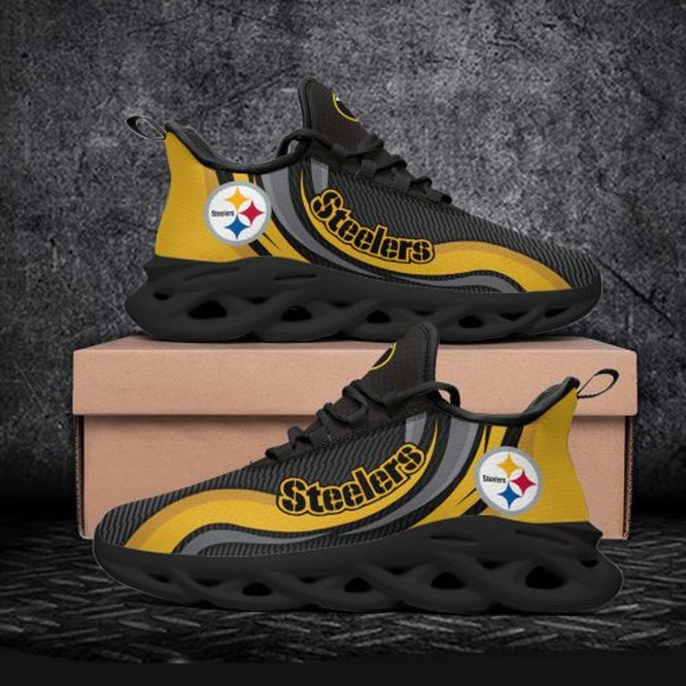 Ideafootwear Pittsburgh Steelers Max Soul Shoes Sneakers For Men And Women 171