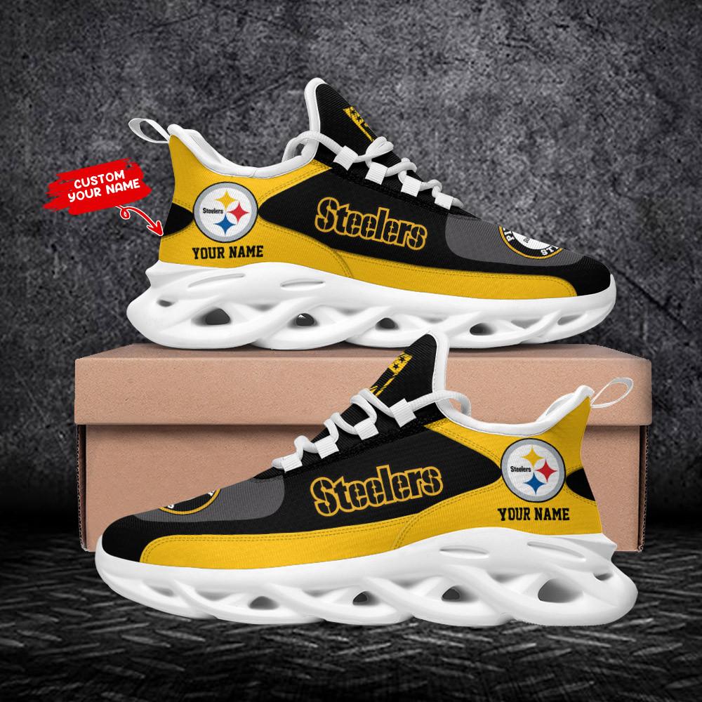 Ideafootwear Pittsburgh Steelers Max Soul Shoes Sneakers For Men And Women 114