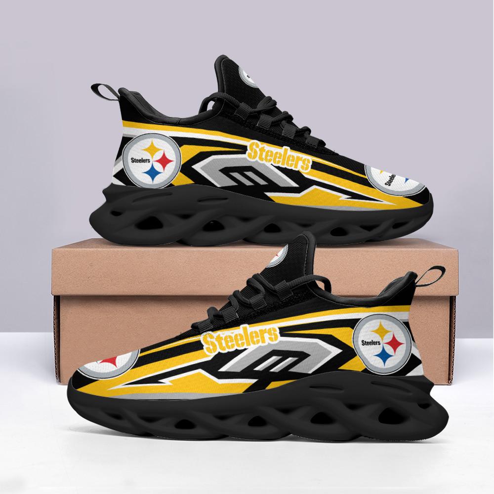 Ideafootwear Pittsburgh Steelers Max Soul Shoes Sneakers For Men And Women 50