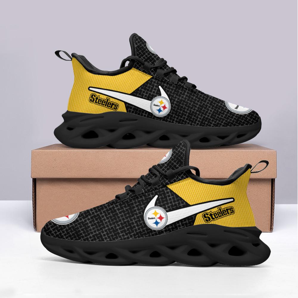 Ideafootwear Pittsburgh Steelers Max Soul Shoes Sneakers For Men And Women 123