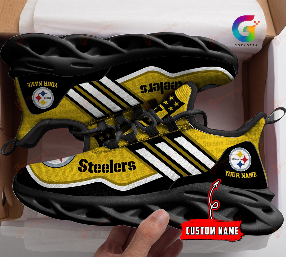 Ideafootwear Pittsburgh Steelers Max Soul Shoes Sneakers For Men And Women 125