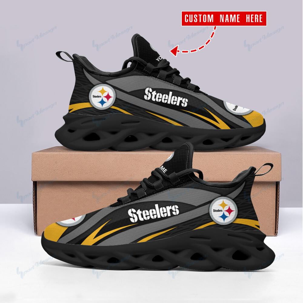 Ideafootwear Pittsburgh Steelers Max Soul Shoes Sneakers For Men And Women 119