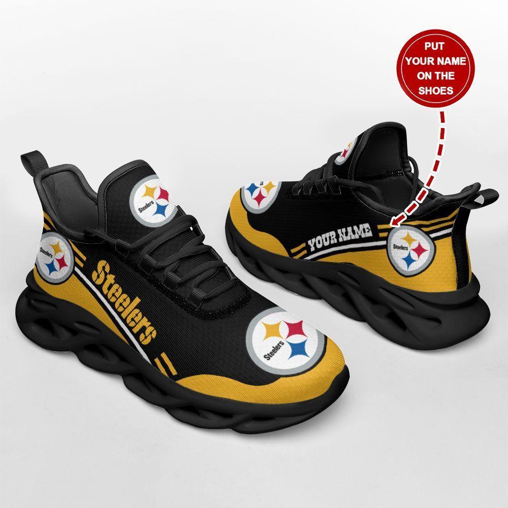 Ideafootwear Pittsburgh Steelers Max Soul Shoes Sneakers For Men And Women 108