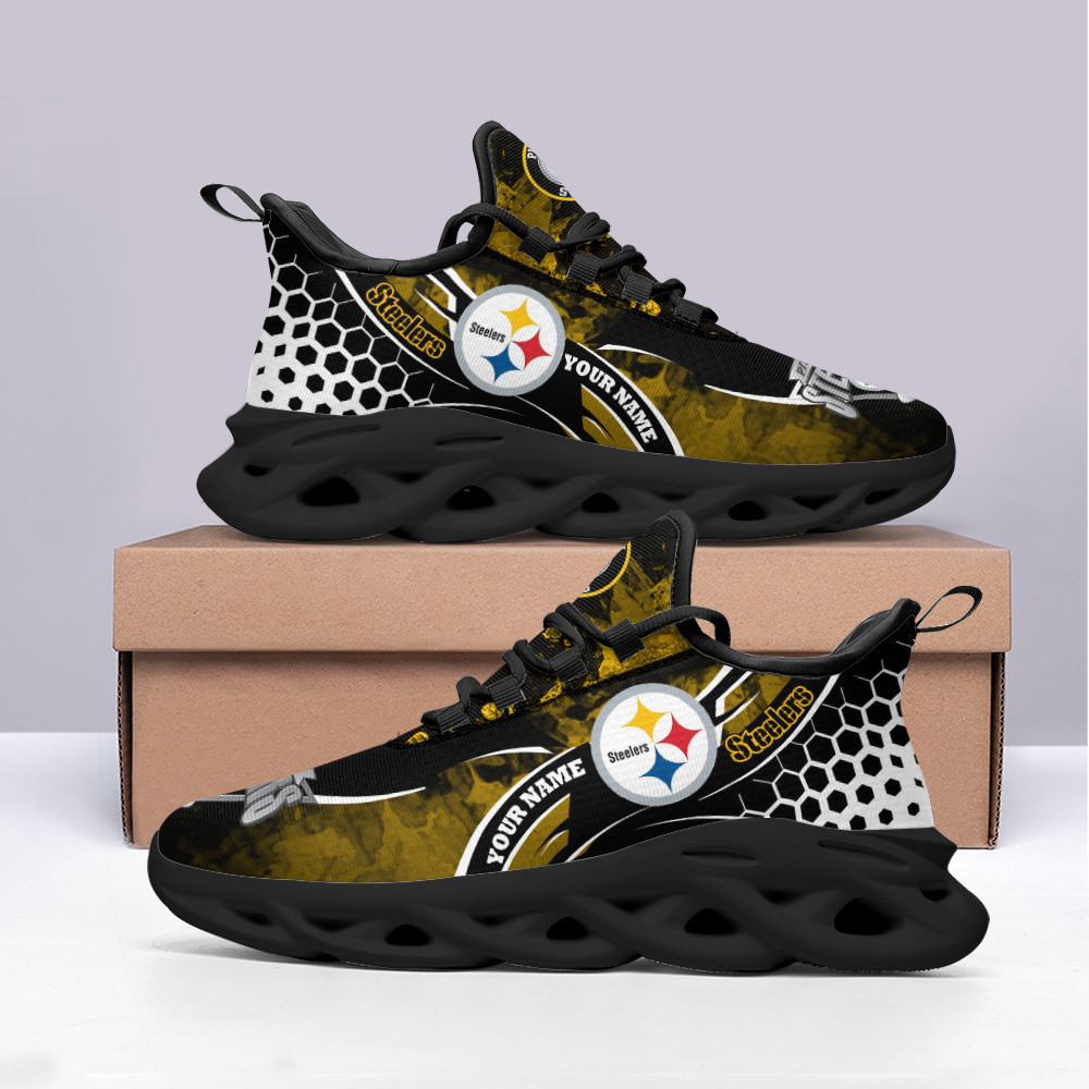 Ideafootwear Pittsburgh Steelers Max Soul Shoes Sneakers For Men And Women 103