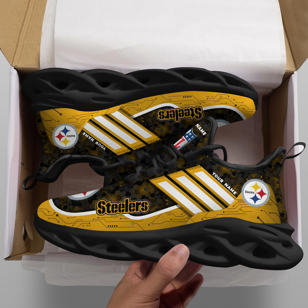 Ideafootwear Pittsburgh Steelers Max Soul Shoes Sneakers For Men And Women 140
