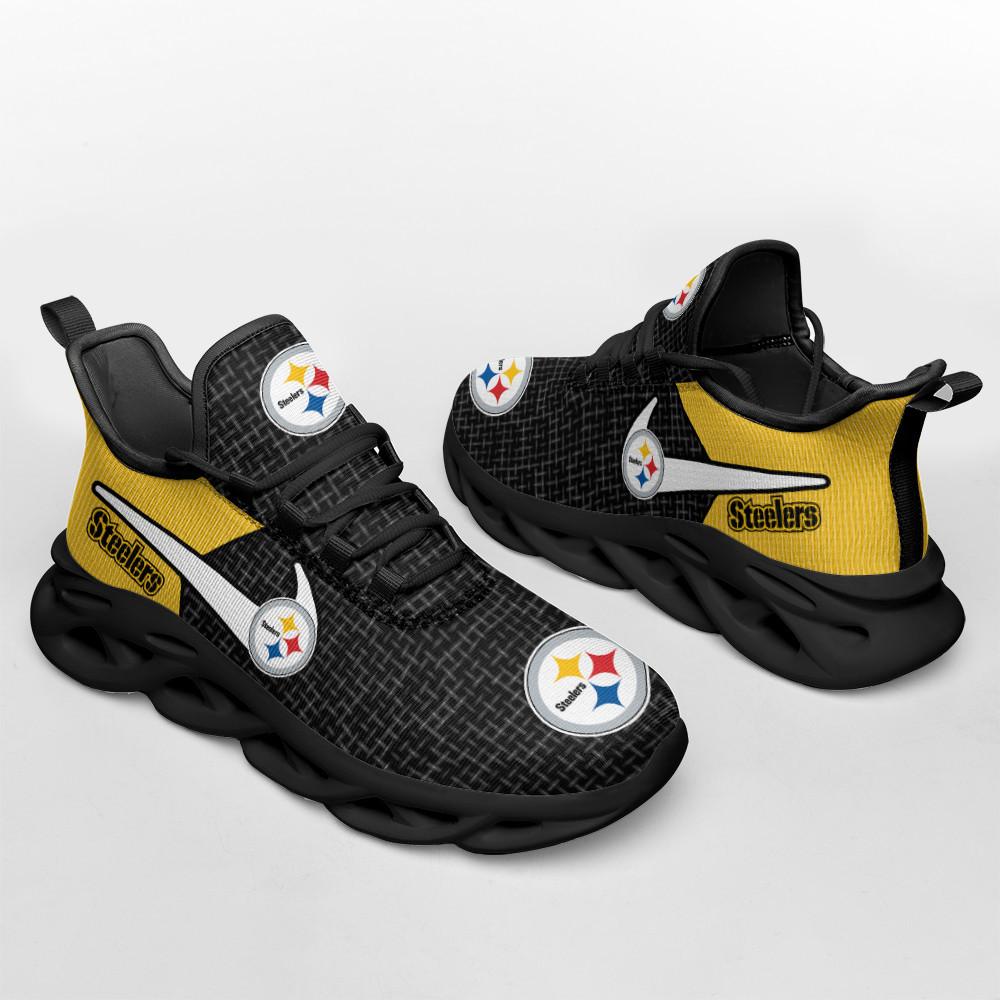 Ideafootwear Pittsburgh Steelers Max Soul Shoes Sneakers For Men And Women 123