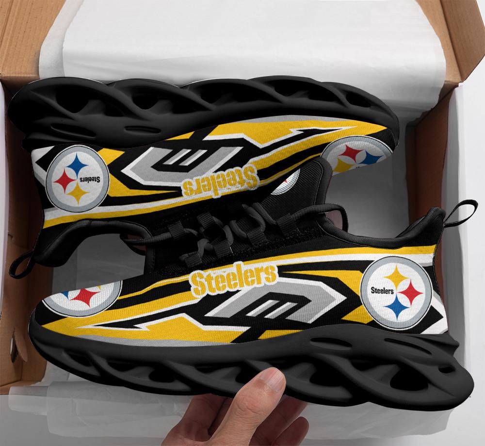 Ideafootwear Pittsburgh Steelers Max Soul Shoes Sneakers For Men And Women 50