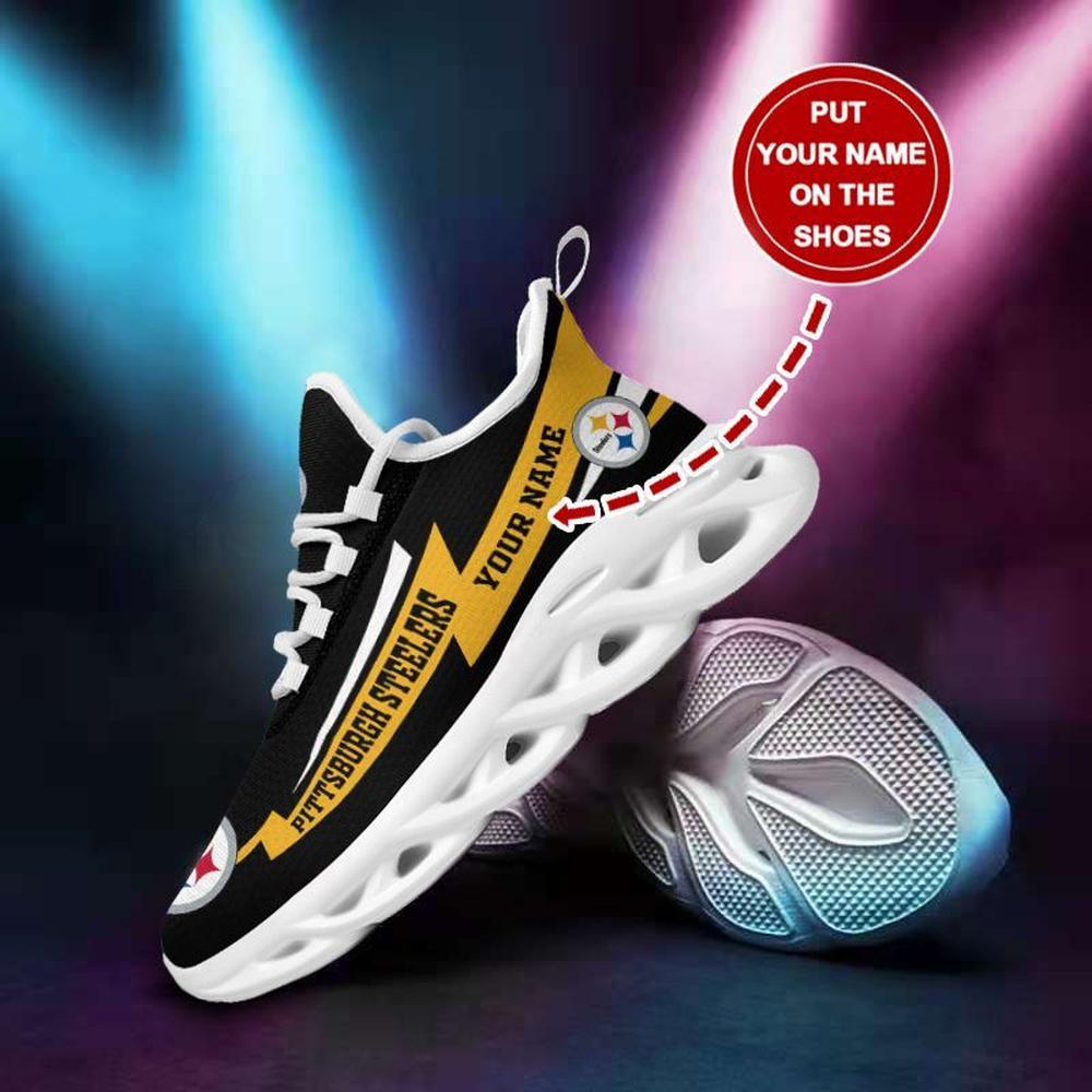 Ideafootwear Pittsburgh Steelers Max Soul Shoes Sneakers For Men And Women 101