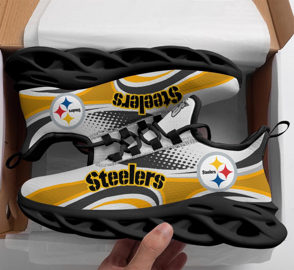 Ideafootwear Pittsburgh Steelers Max Soul Shoes Sneakers For Men And Women 79