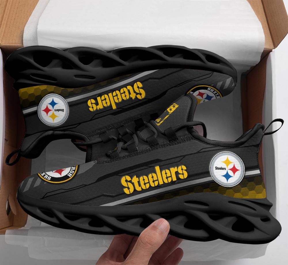Ideafootwear Pittsburgh Steelers Max Soul Shoes Sneakers For Men And Women 115