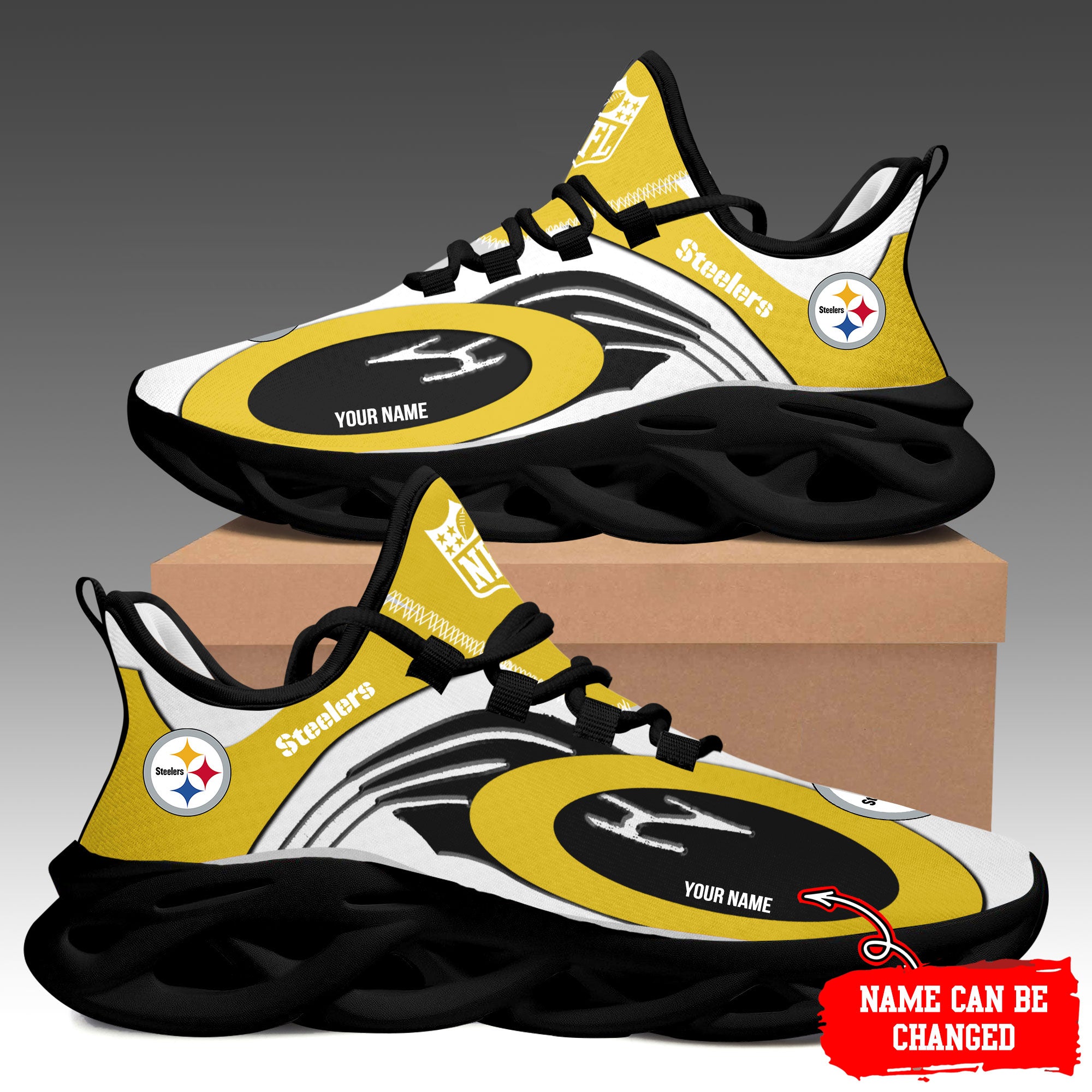 Ideafootwear Pittsburgh Steelers Max Soul Shoes Sneakers For Men And Women 96