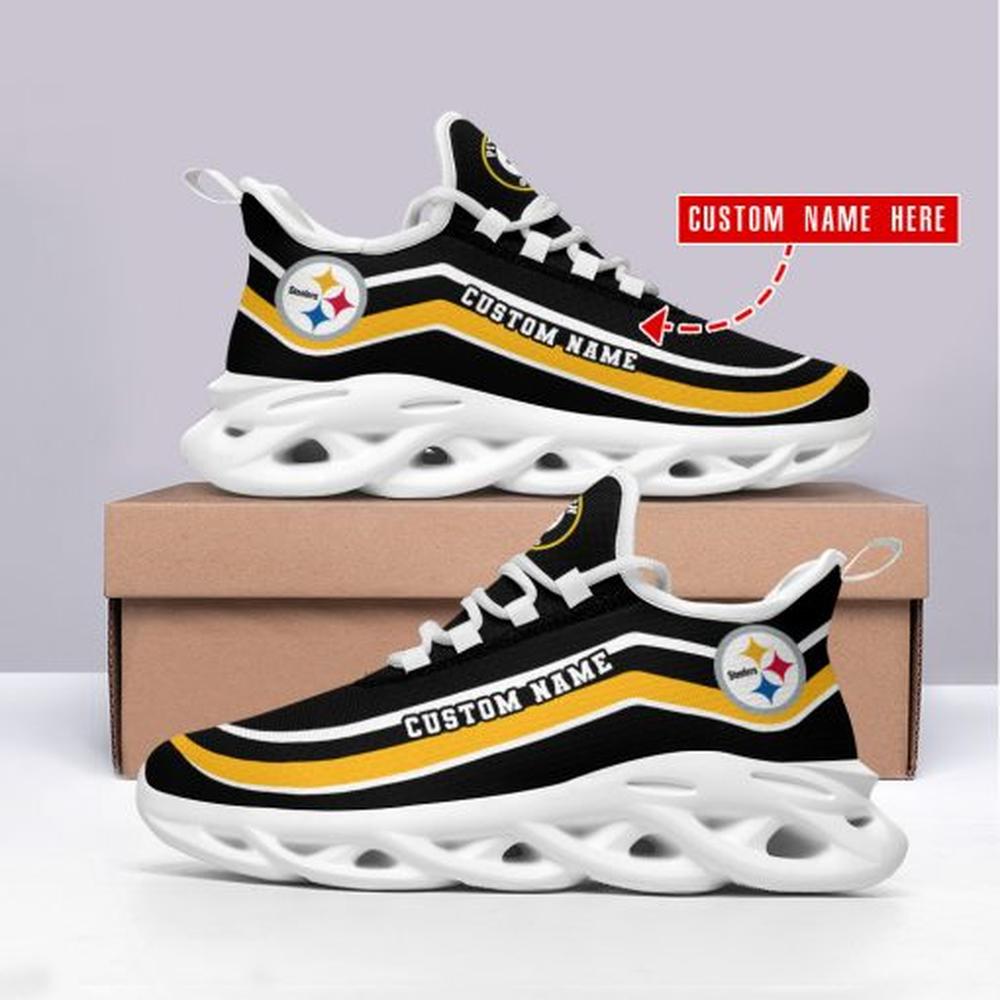 Ideafootwear Pittsburgh Steelers Max Soul Shoes Sneakers For Men And Women 110