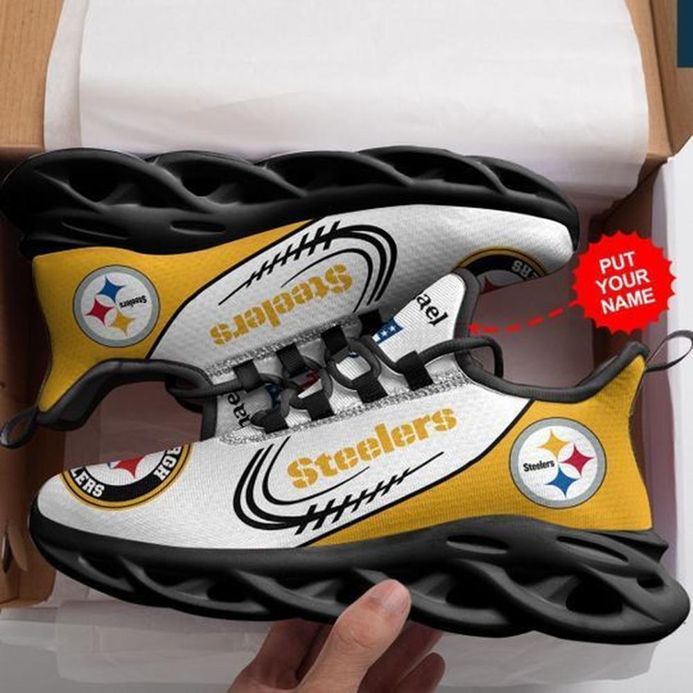 Ideafootwear Pittsburgh Steelers Max Soul Shoes Sneakers For Men And Women 121