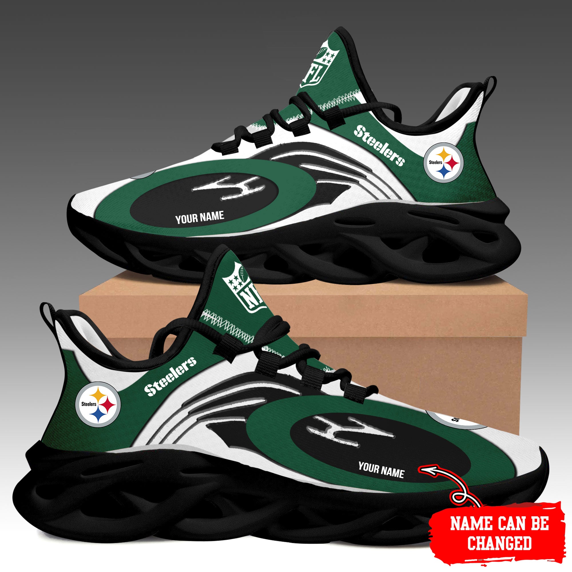 Ideafootwear Pittsburgh Steelers Max Soul Shoes Sneakers For Men And Women 92