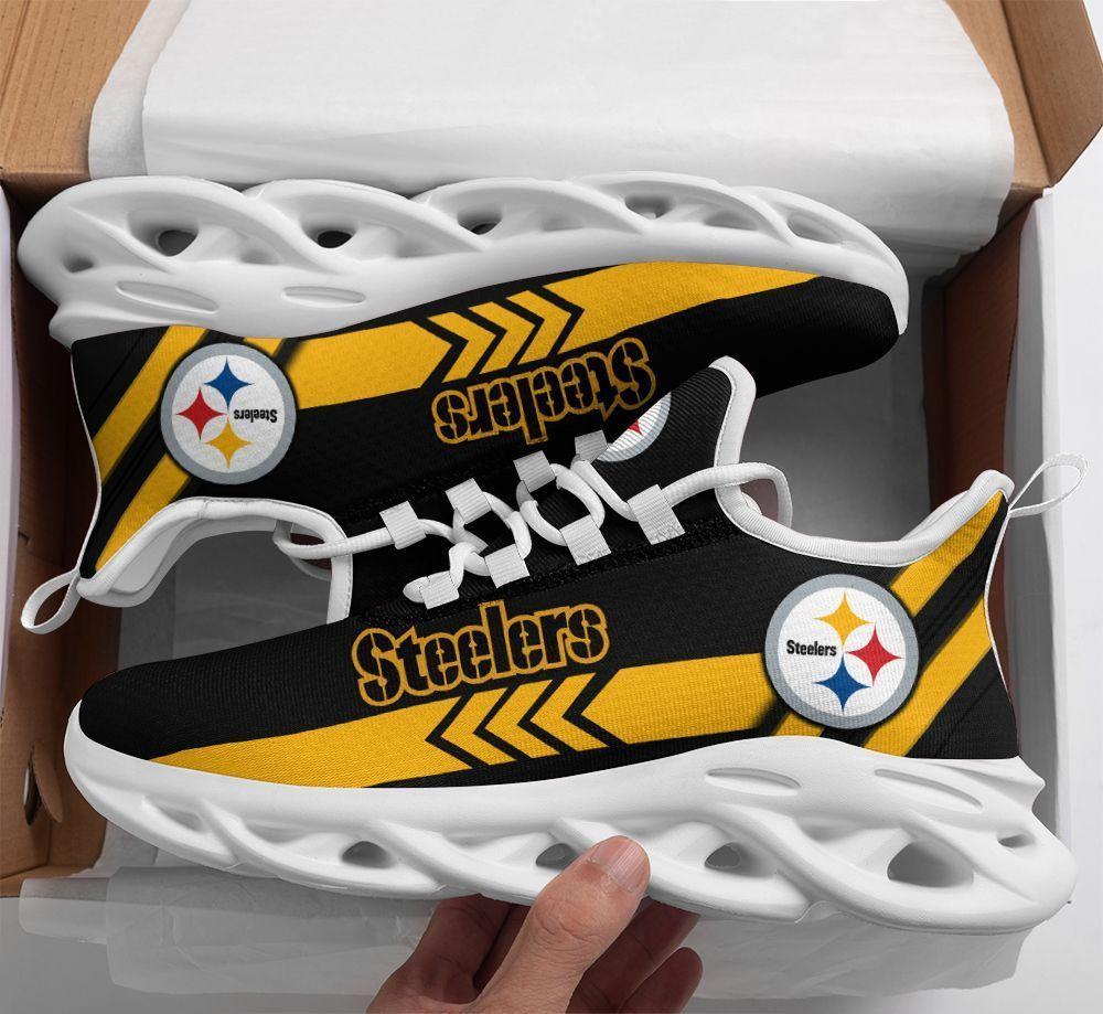Ideafootwear Pittsburgh Steelers Max Soul Shoes Sneakers For Men And Women 9