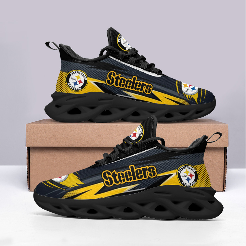 Ideafootwear Pittsburgh Steelers Max Soul Shoes Sneakers For Men And Women 77