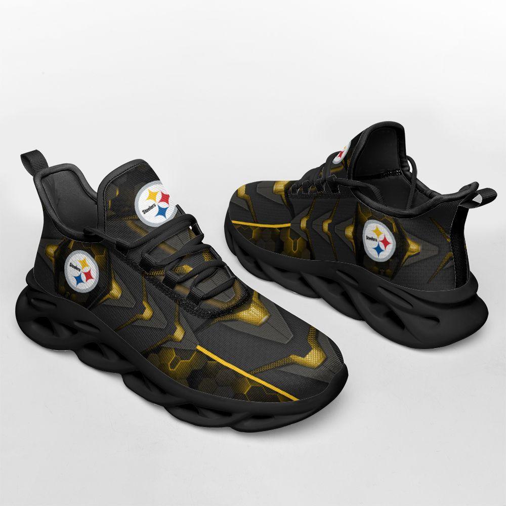 Ideafootwear Pittsburgh Steelers Max Soul Shoes Sneakers For Men And Women 8