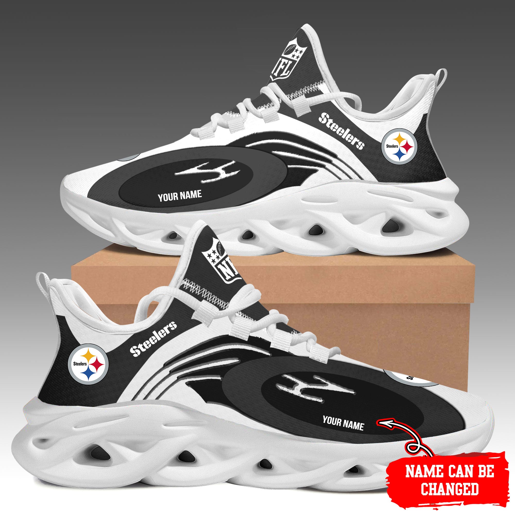 Ideafootwear Pittsburgh Steelers Max Soul Shoes Sneakers For Men And Women 90