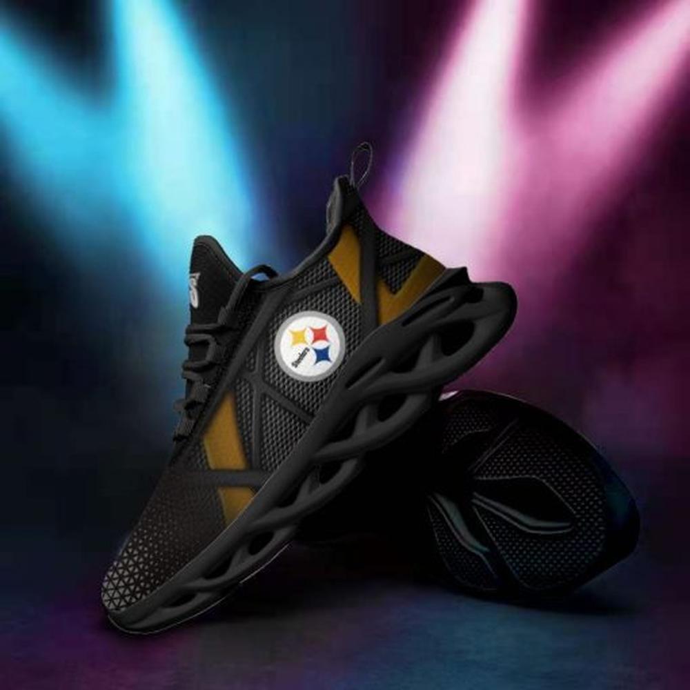 Ideafootwear Pittsburgh Steelers Max Soul Shoes Sneakers For Men And Women 10