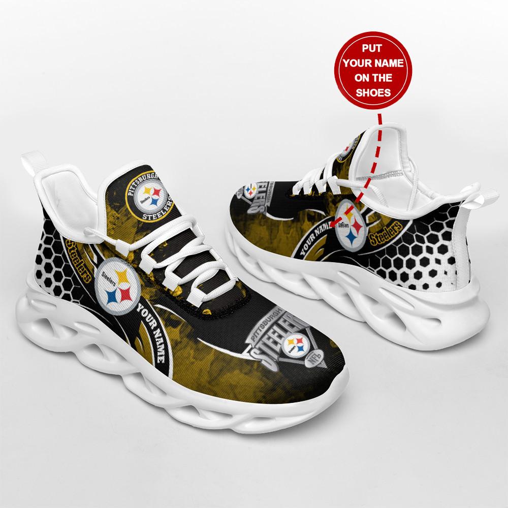 Ideafootwear Pittsburgh Steelers Max Soul Shoes Sneakers For Men And Women 103