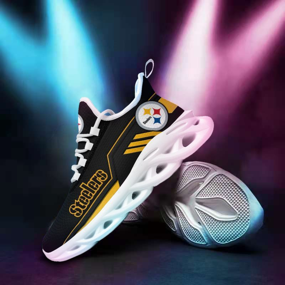 Ideafootwear Pittsburgh Steelers Max Soul Shoes Sneakers For Men And Women 19