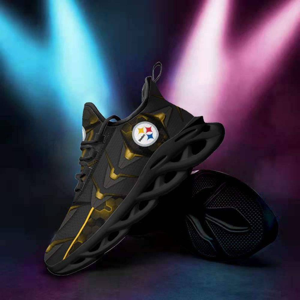 Ideafootwear Pittsburgh Steelers Max Soul Shoes Sneakers For Men And Women 8