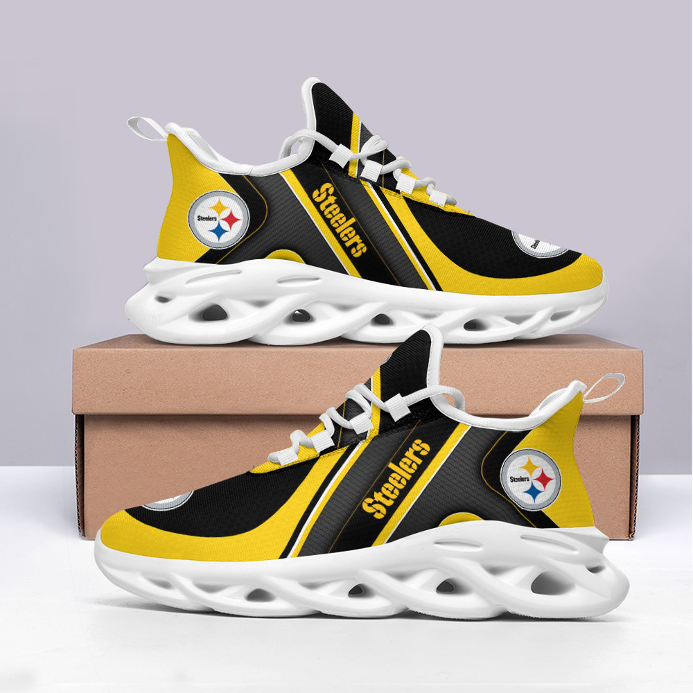 Ideafootwear Pittsburgh Steelers Max Soul Shoes Sneakers For Men And Women 38