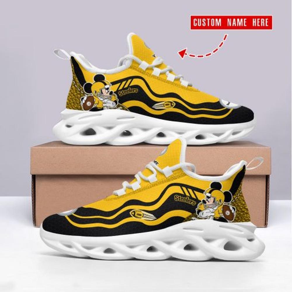 Ideafootwear Pittsburgh Steelers Max Soul Shoes Sneakers For Men And Women 117