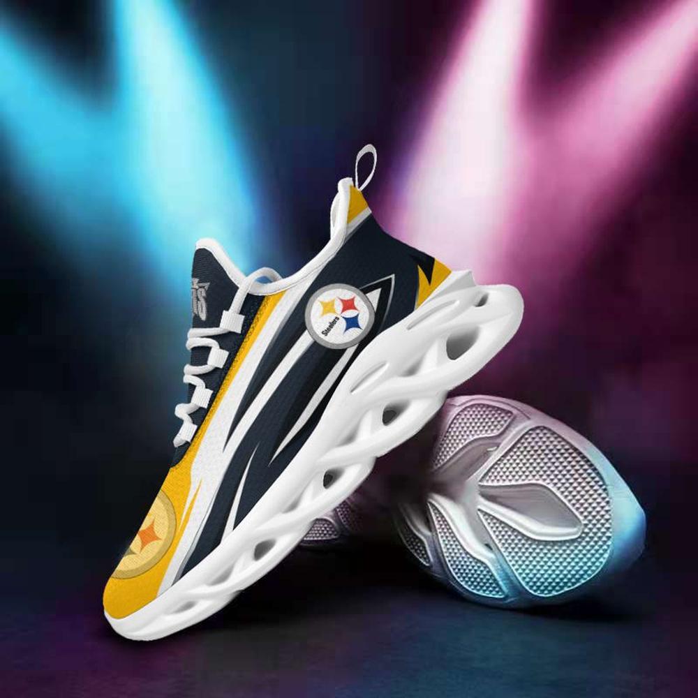Ideafootwear Pittsburgh Steelers Max Soul Shoes Sneakers For Men And Women 16