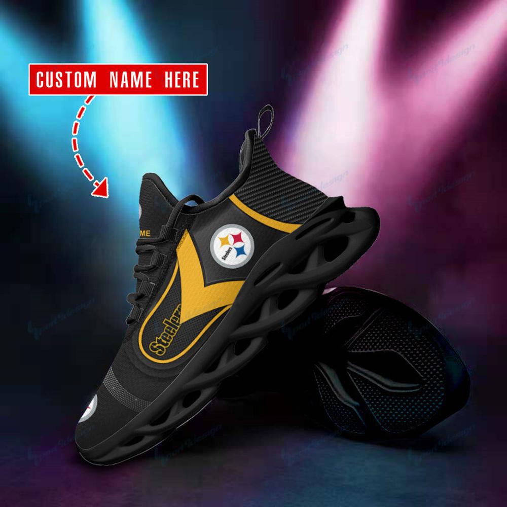 Ideafootwear Pittsburgh Steelers Max Soul Shoes Sneakers For Men And Women 104