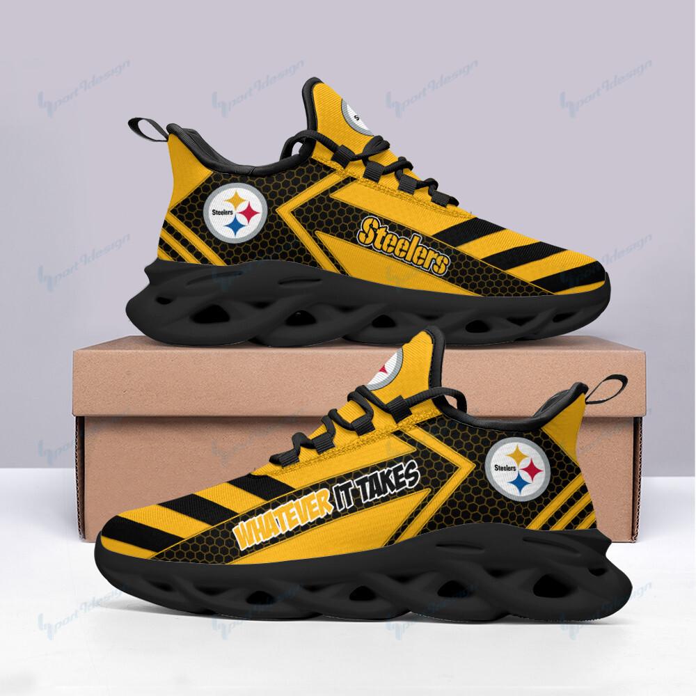 Ideafootwear Pittsburgh Steelers Max Soul Shoes Sneakers For Men And Women 59