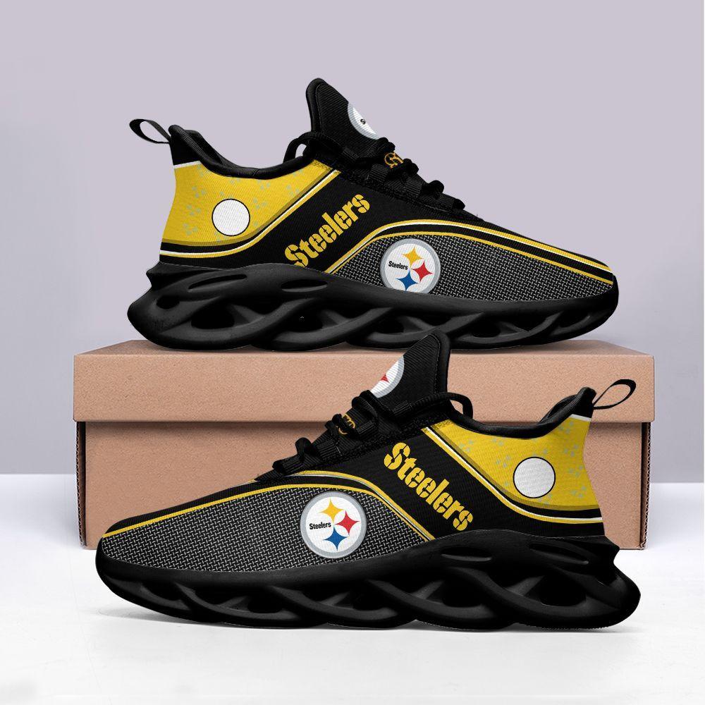 Ideafootwear Pittsburgh Steelers Max Soul Shoes Sneakers For Men And Women 36