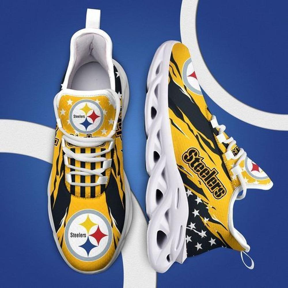 Ideafootwear Pittsburgh Steelers Max Soul Shoes Sneakers For Men And Women 18