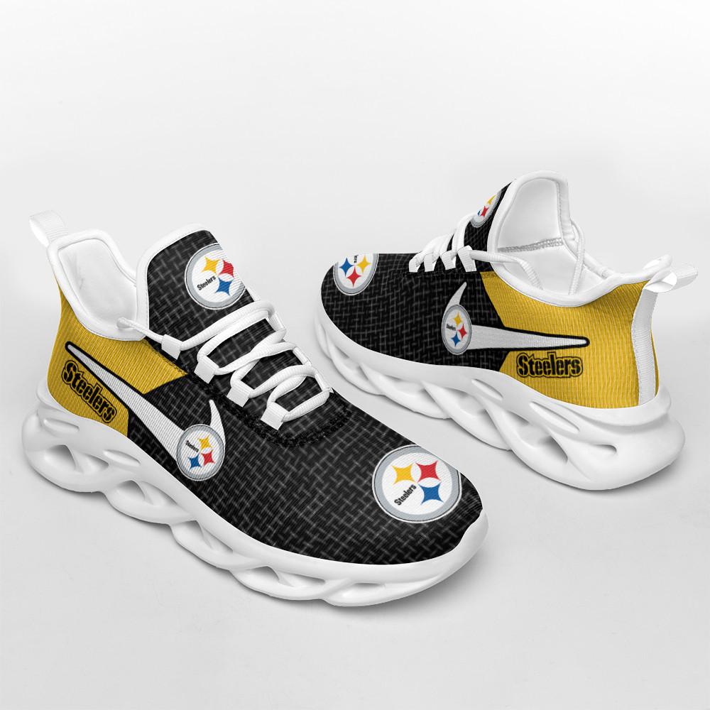 Ideafootwear Pittsburgh Steelers Max Soul Shoes Sneakers For Men And Women 123