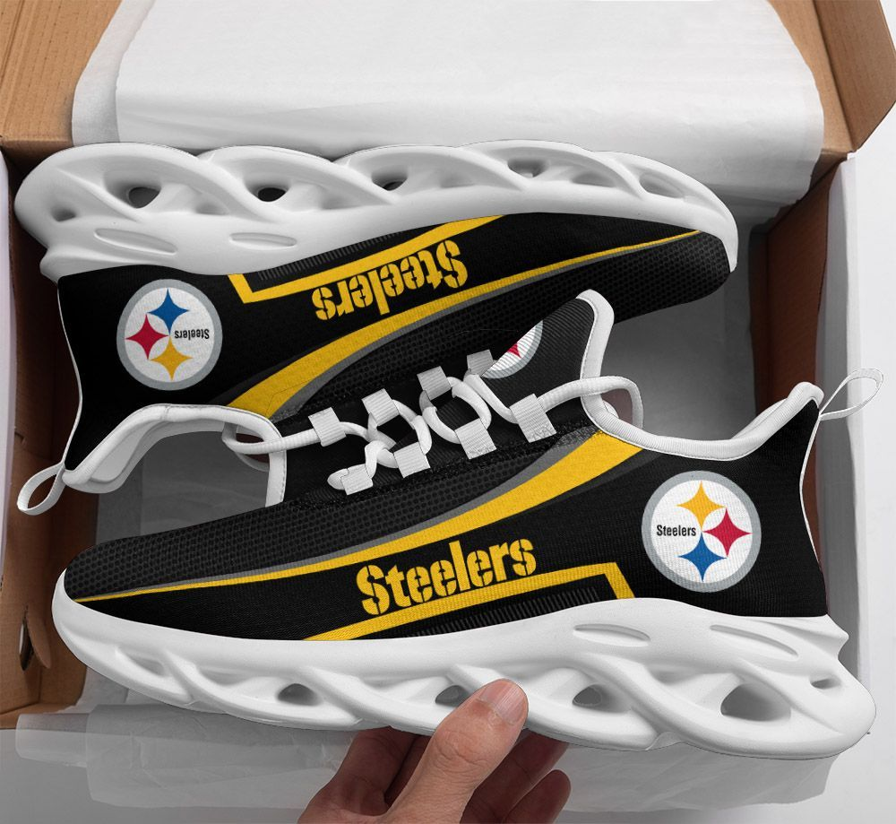 Ideafootwear Pittsburgh Steelers Max Soul Shoes Sneakers For Men And Women 34
