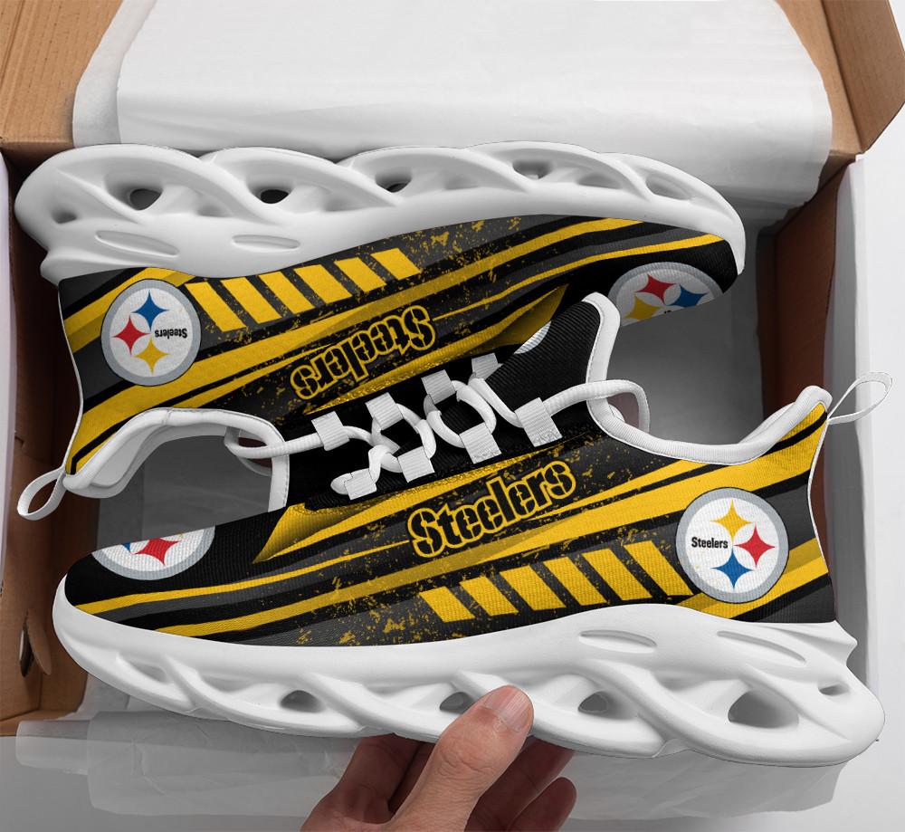 Ideafootwear Pittsburgh Steelers Max Soul Shoes Sneakers For Men And Women 45