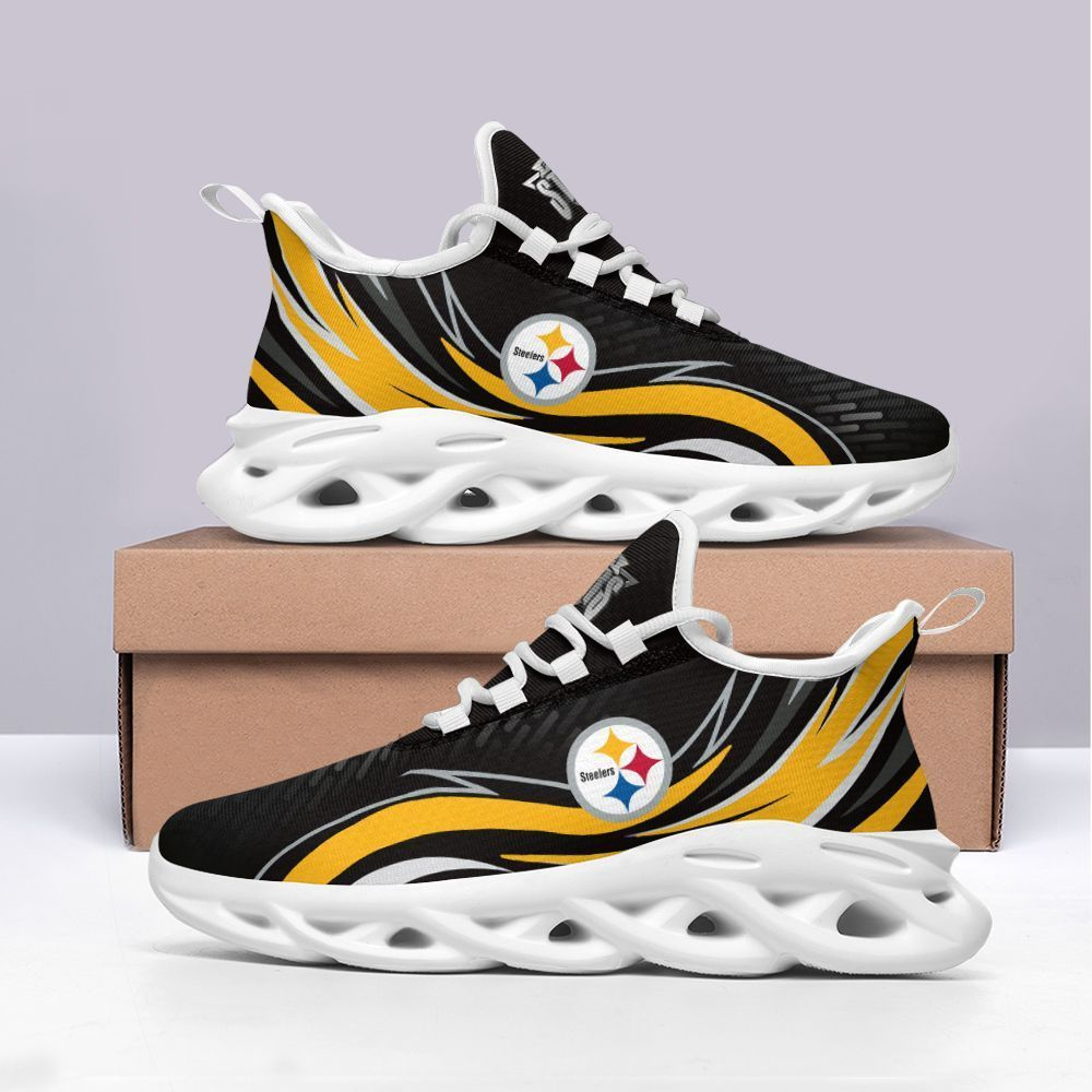Ideafootwear Pittsburgh Steelers Max Soul Shoes Sneakers For Men And Women 24