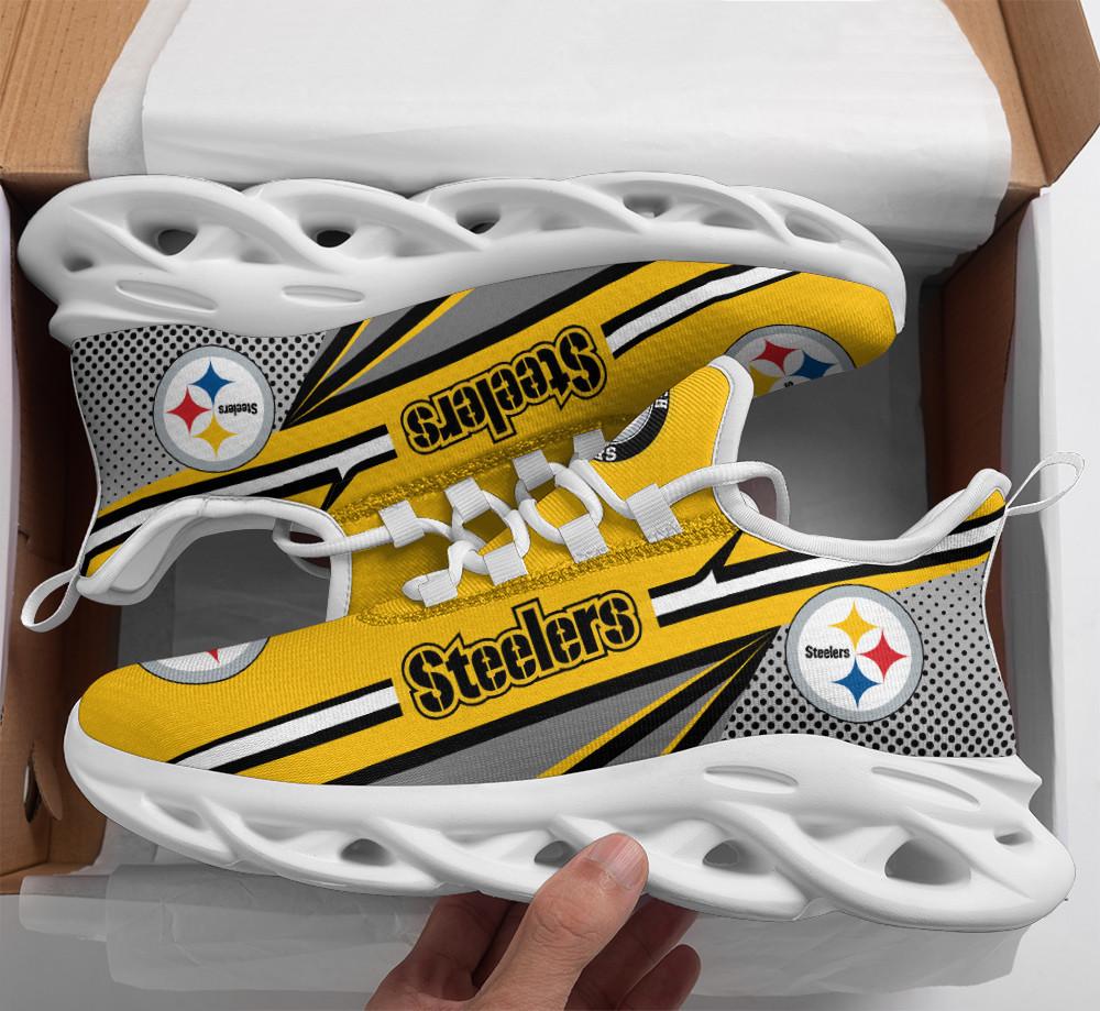 Ideafootwear Pittsburgh Steelers Max Soul Shoes Sneakers For Men And Women 44