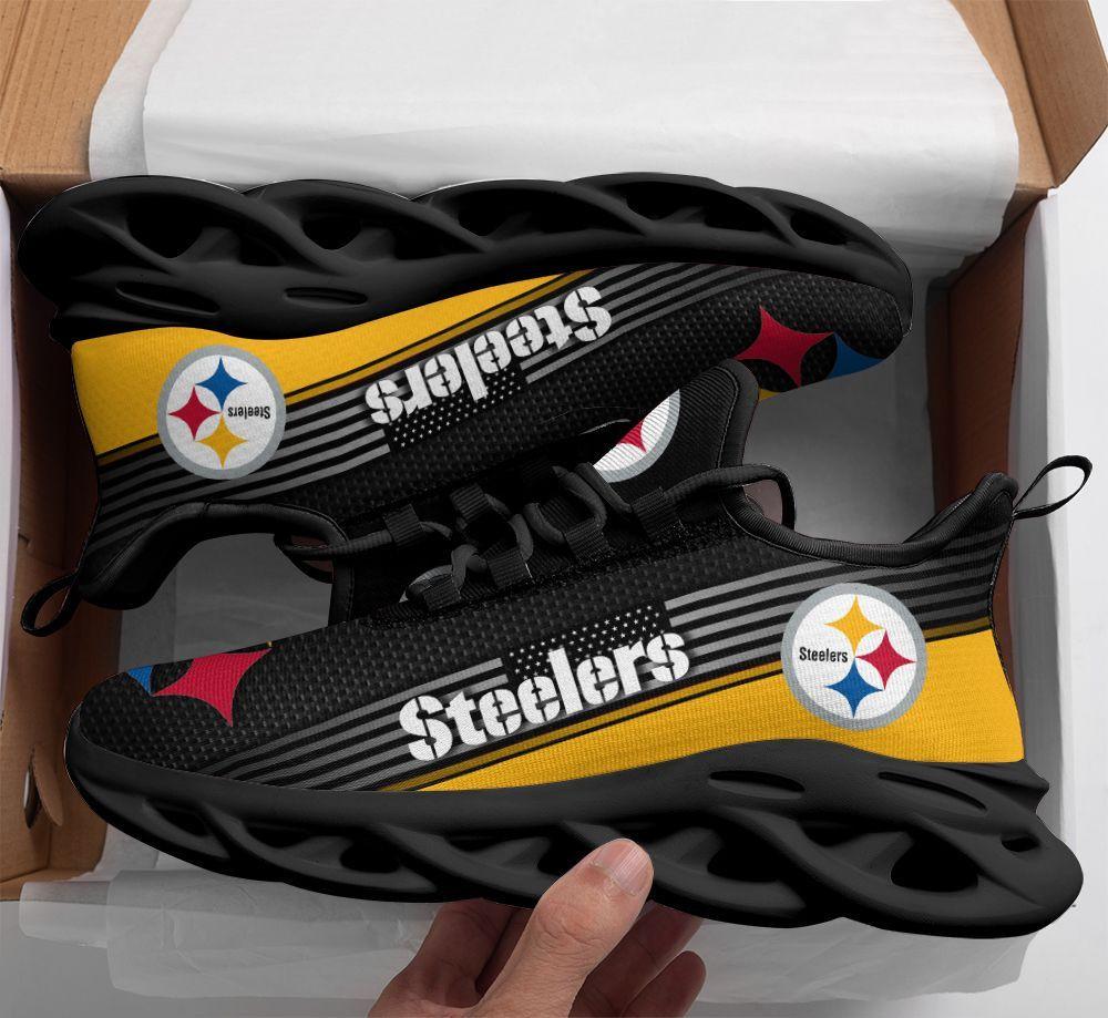 Ideafootwear Pittsburgh Steelers Max Soul Shoes Sneakers For Men And Women 27