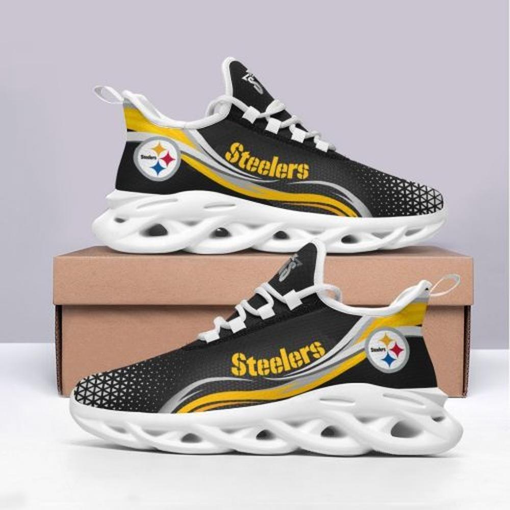 Ideafootwear Pittsburgh Steelers Max Soul Shoes Sneakers For Men And Women 158
