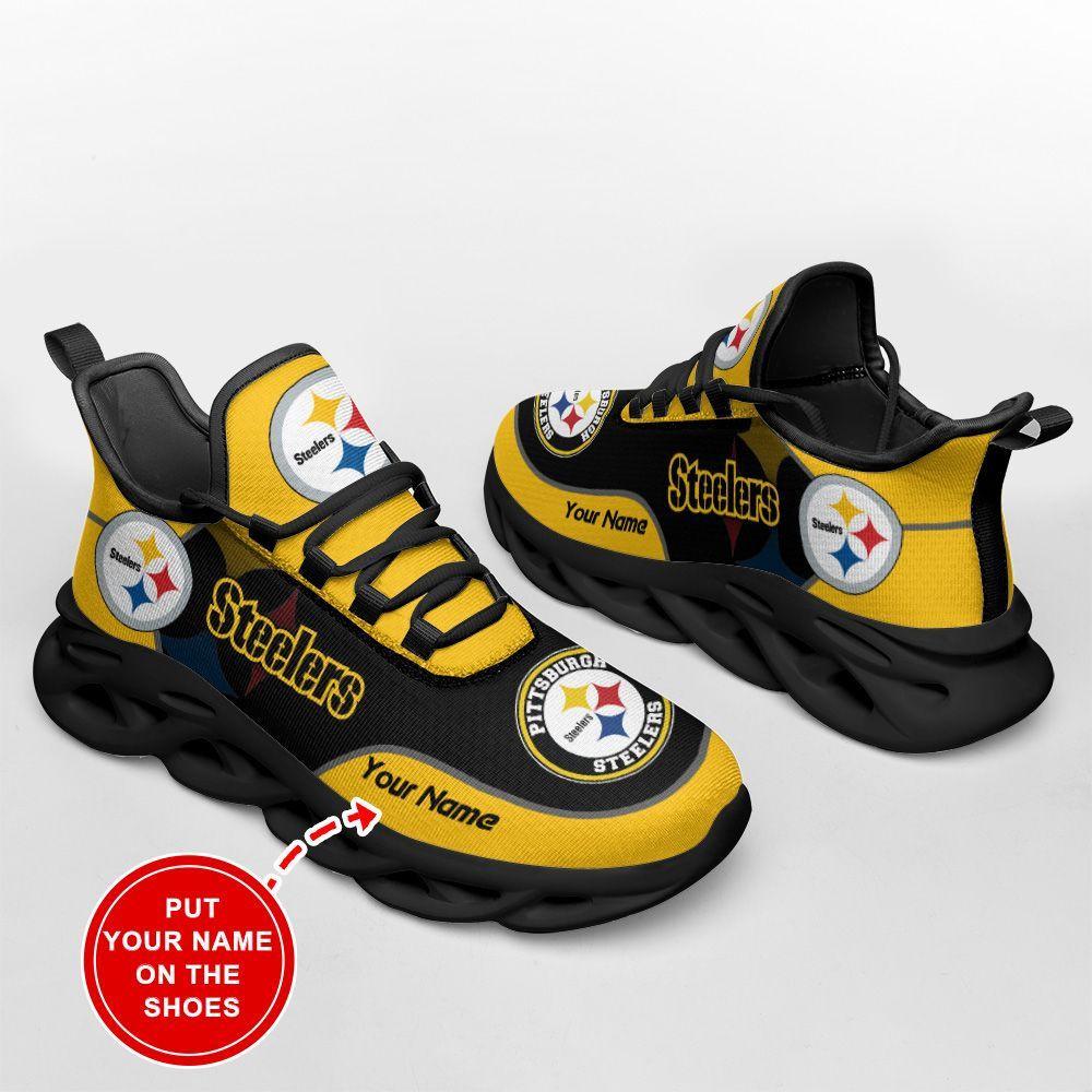 Ideafootwear Pittsburgh Steelers Max Soul Shoes Sneakers For Men And Women 100