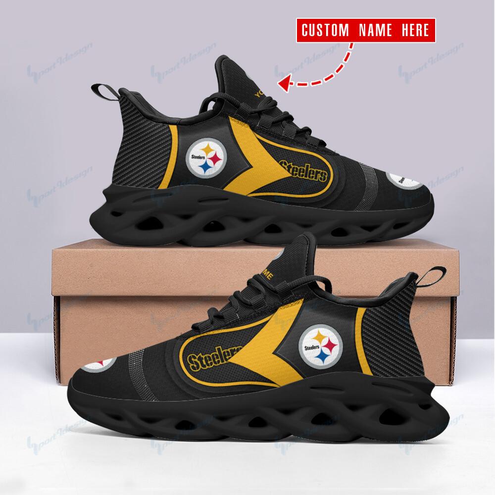 Ideafootwear Pittsburgh Steelers Max Soul Shoes Sneakers For Men And Women 104