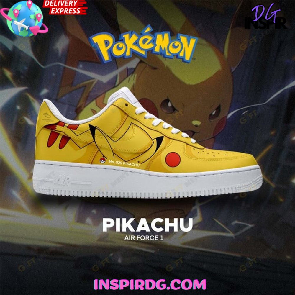 Ideafootwear Pokémon Pikachu Special Air Low-Top Sneakers Shoes For Men And Women 1