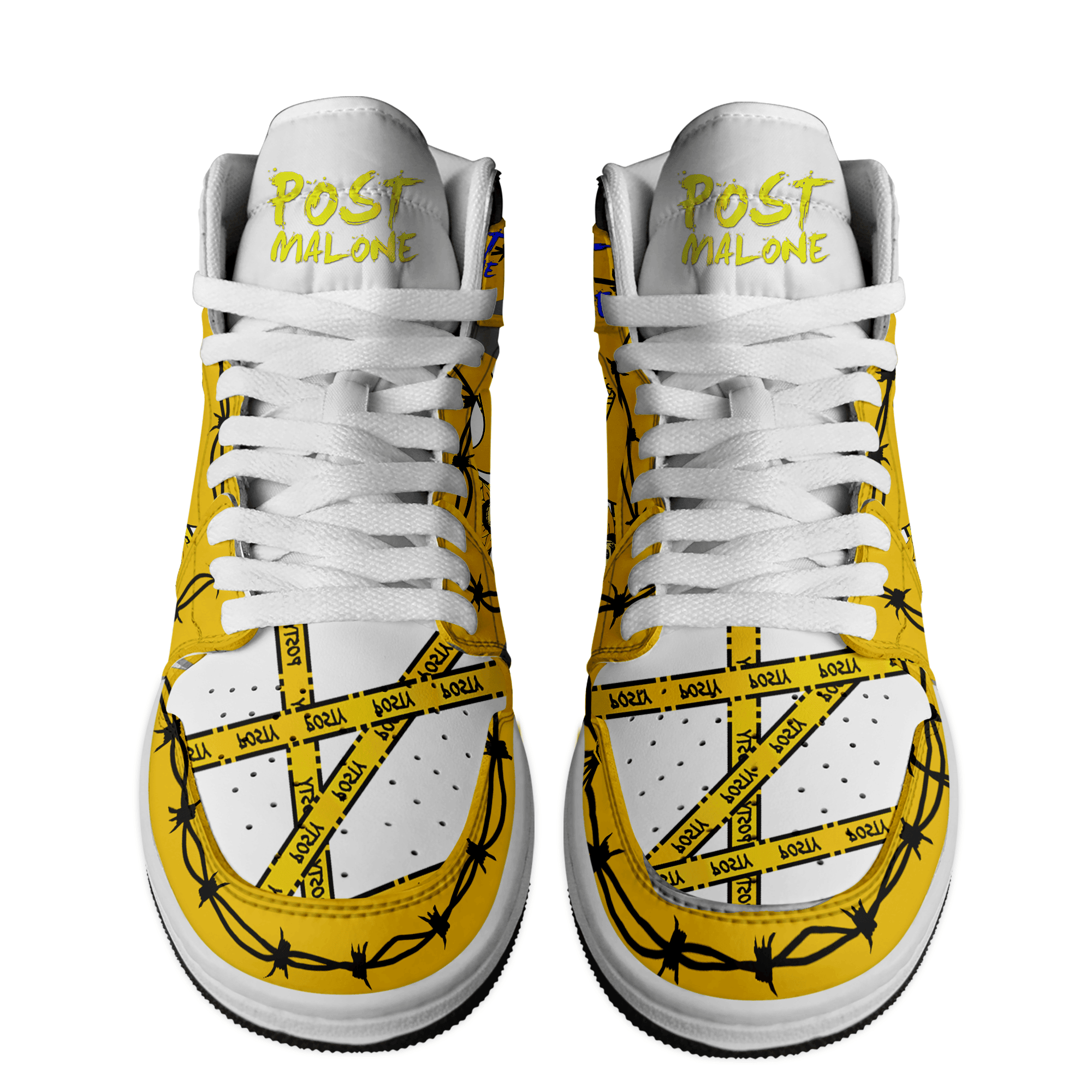 Ideafootwear Post Malone AJ1 High Sneakers Shoes For Men And Women 12