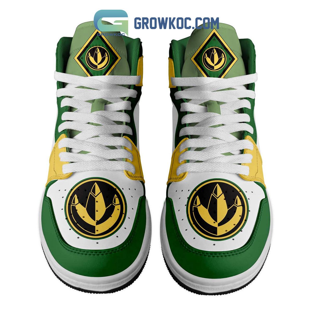 Ideafootwear Power Rangers AJ1 High Sneakers Shoes For Men And Women 1